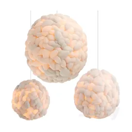 Popcorn Cloud Lamp by Helen Loom